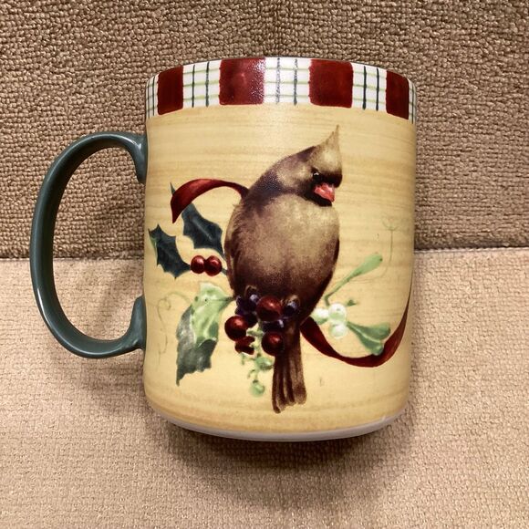 Lenox Winter Greetings Everyday Cardinal Coffee Mug Dishwasher Microwave Safe - Picture 3 of 8